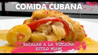 COMIDA CUBANA  Bacalao a la vizcaína [upl. by Mitzi]