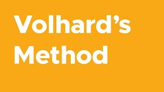 Volhards Method of Precipitation Titration [upl. by Eiralam]