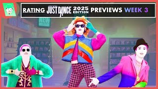 RATING WEEK 3 OF JUST DANCE 2025 PREVIEWS  Yeah Vogue Party In The USA ALT… [upl. by Yelrihs44]