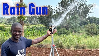 Installing sprinkler irrigation super Rain gun [upl. by Melody]