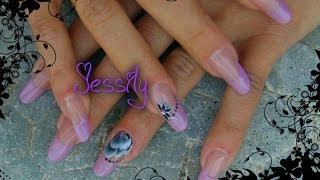 ongle en gel quotfrench en reverse autre techniquequot [upl. by Mallis]