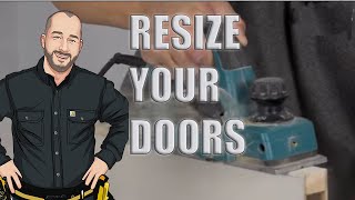 How to Cut Down a Door  Height and Width Adjustments [upl. by Immot]