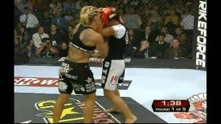 Gina Carano vs Cris Cyborg Santos HD MMA Title Fight [upl. by Toma645]