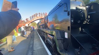 34028 “ Eddystone” Moving down to the depot at grosmont28924 [upl. by Bertilla399]