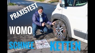 Schneeketten fürs Wohnmobil Infos amp Praxistest am Fiat Ducato Westfalia [upl. by Ecyned]