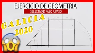 😎 Galicia PAU dibujo técnico 2020 resuelto 💣 EQUIVALENCIA en Selectividad [upl. by Karolyn]