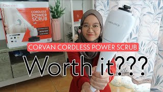 unboxingreview CORVAN CORDLESS POWER SCRUB [upl. by Fleck]