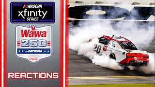 2024 NASCAR Xfinity Series Wawa 250 Daytona Race Reactions  GREAT RACING [upl. by Rehc93]