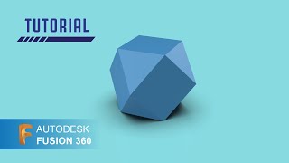 How to design a Polyhedral Shape in Autodesk Fusion 360  Fusion 360 Tutorial for Beginners [upl. by Qidas]