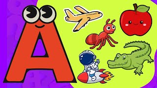 Letter Aa  Learn Letter A Objects  ABC for Kids Song [upl. by Eimmat303]