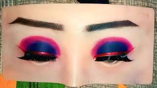 blue eye makeup tutorial viralvlogs [upl. by Lleira]