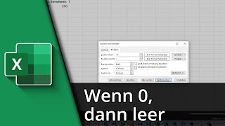 Excel Wenn 0 dann leer  Excel Nullwerte ausblenden ✅ Tutorial [upl. by Towbin422]