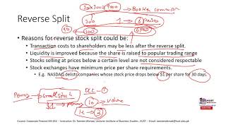 Stock Split and Stock Dividend Examples  Corporate Finance [upl. by Enneirb]