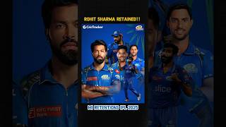 Rohit sharma retained in MI Mumbai Indians Retained Players for IPL 2025 shorts [upl. by Omsare]