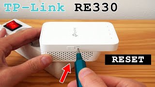 TPLink RE330 WiFi Extender Dual Band • Factory reset [upl. by Hanus278]