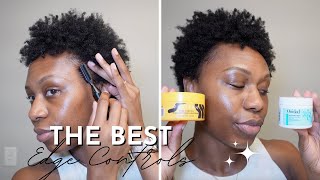 The Best Edge Controls Pattern Beauty VS Ouidad Moisture Lock Edge Control Pomade [upl. by Ellehcin302]