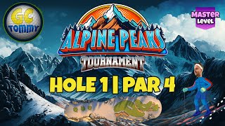 Master QR Hole 1  Par 4 EAGLE  Alpine Peaks Tournament Golf Clash Guide [upl. by Aninat]