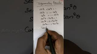 Basic Trigonometric formula maths  trigonometric mathproblem  formula basic [upl. by Ygief620]