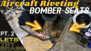 HowTo Aircraft Rivet Aluminum Bomber Seats Bead Rolling Dimple Die Metal Shaping [upl. by Lanita]