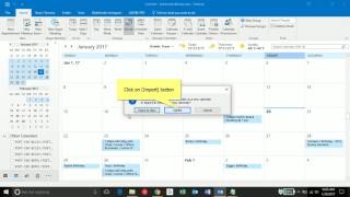 Importing ICS Calendar [upl. by Noryd]