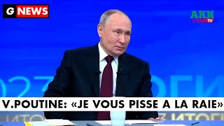 G News VLADIMIR POUTINE quotLOCCIDENT EST DEVENU DÉCADENT quot [upl. by Sheela185]