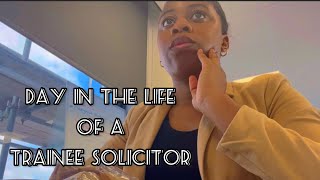 A DAY IN THE LIFE OF A TRAINEE SOLICITOR Office Day  Lawyer Life [upl. by Iy]