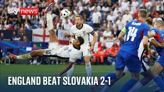 England beat Slovakia 21 to reach Euros quarterfinal [upl. by Pang]