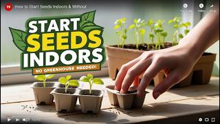 How to Start Seeds Indoors Without a Greenhouse  Easy StepbyStep Guide [upl. by Sidwel]