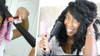 How to Detangle THICK Curly Natural Hair  How to Modify Denman Brush [upl. by Ylellan]