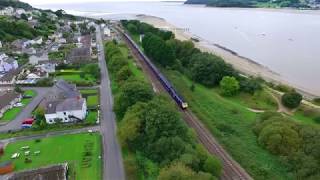 Ferryside Trainspotting By Drone [upl. by Hamimej]