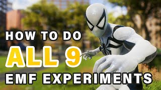 All 9 EMF Experiments Walkthrough amp Locations  Foundational Trophy ► Spider Man 2 [upl. by Graces]