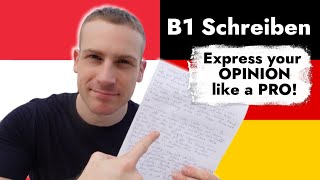 GERMAN B1🔑 Exam WRITING GUIDE  Deutsch Goethe B1 Schreiben [upl. by Airalav478]