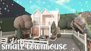 2 story small townhouse ♡  bloxburg speedbuild  luminto [upl. by Nelrah]