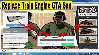 Gta San Andreas indonesian train Engine Mode Install 100 Work  how to install mods in Gta San [upl. by Tugman]