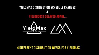 YIELDMAX DISTRIBUTION SCHEDULE CHANGES amp YIELDBOOST DELAYED [upl. by Calise]