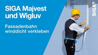 SIGA Majvest amp Wigluv  Fassadenbahn winddicht verkleben [upl. by Sesylu413]