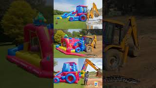 jcb excavetor snake stunt tiktokvideo baloon shots trending Khooniplace MrMaaz0707 [upl. by Wolgast]