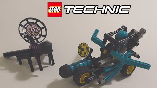 Lego Technic 8233 Motorbike Versus Target Drone [upl. by Ambrogio]