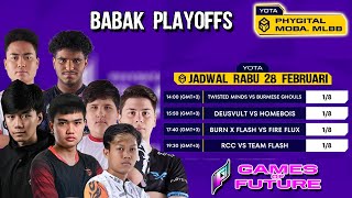 HASIL PERTANDINGAN KLASEMEN amp JADWAL HARI INI RABU 28 FEB  GAME OF FUTURE MLBB [upl. by Talia]