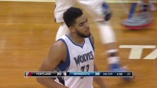 Quarter 2 One Box Video Timberwolves Vs Trail Blazers 112017 120000 AM [upl. by Chandra732]