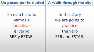 Stories to Learn Spanish  Verbos SER y ESTAR [upl. by Alhahs]