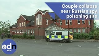 Two people collapse near Russian spy poisoning site [upl. by Atinuaj547]