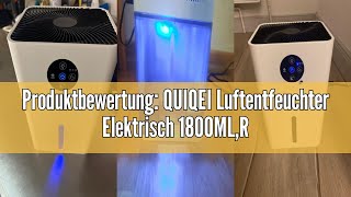 Produktbewertung QUIQEI Luftentfeuchter Elektrisch 1800MLRaumentfeuchter Extra leise Tragbarer De [upl. by Evelin]