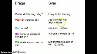 HọctiếngThụyĐiển 11 Câu hỏi và Trả lời  Hur Fråga och svara på svenska eriknguyensweden [upl. by Yatnwahs]