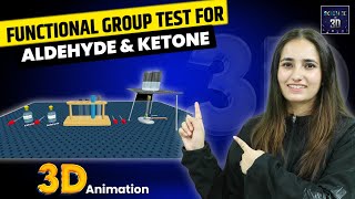 Functional Group Test for Aldehyde and Ketone  3D Animation  by Smriti Sharma [upl. by Nwad892]