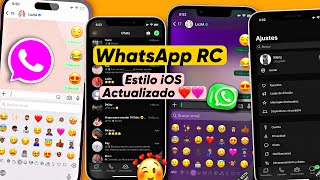 WhatsApp estilo iPhone RC actualizado ✅💯🥰😍 SIN VINCULACIÓN [upl. by Aihsema347]