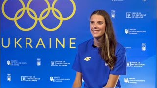 Yaroslava Mahuchikh Interview in Paris 2024Ukraine House [upl. by Yznyl56]