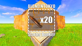 NEW ALONEINTOKYO Starter Bunker Base 2024 [upl. by Yarezed]