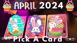 PICK A CARD 🔮🎉 APRIL 2024 PREDICTIONS 🐝🌸🌞🌈 [upl. by Hakeem]