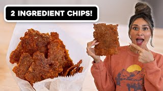 2 Ingredient Chips Low Carb and Crispy Recipe [upl. by Ayom]